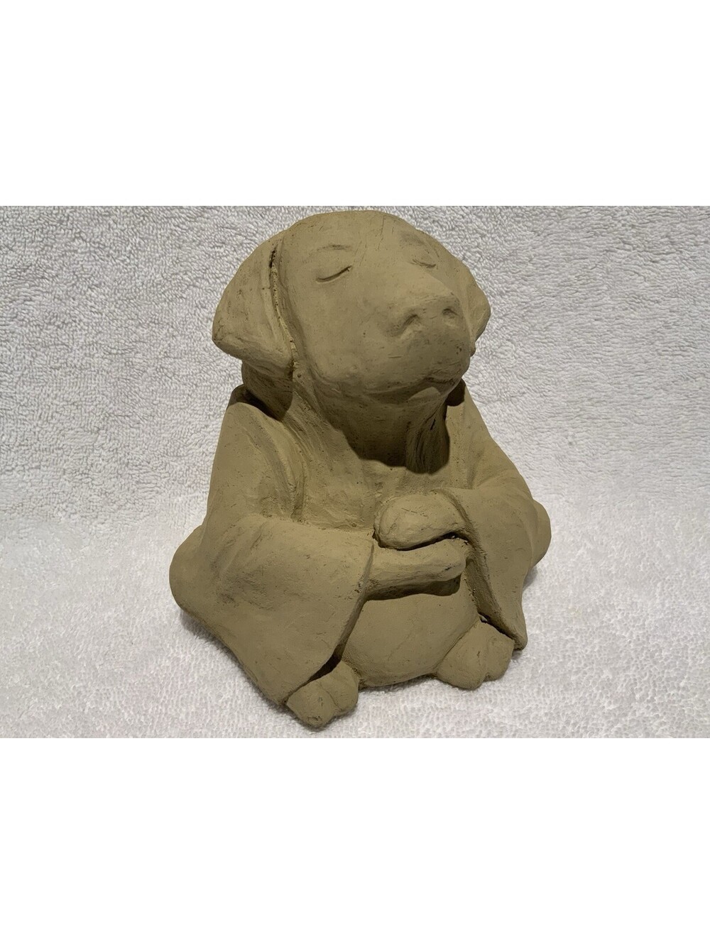Michael Gentilucci’s Chinese Zodiac ‘Loyalty’ Zen Dog Cement Garden Sculpture